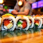 teh hijau china dalam cangkir cantik di meja kayu den